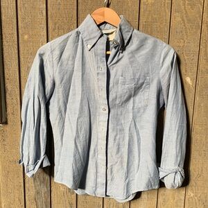 Vintage Sears Small 100% Cotten button up